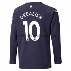 Maglia Manchester City Jack Grealish 10 Terza Divisa 2021-2022 Manica Lunga