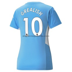 Maglia Manchester City Jack Grealish 10 Donna Casa Divisa 2021-2022 Manica Corta