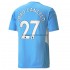 Maglia Manchester City Joao Cancelo 27 Casa Divisa 2021-2022 Manica Corta
