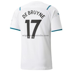 Maglia Manchester City Kevin De Bruyne 17 Trasferta Divisa 2021-2022 Manica Corta