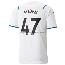 Maglia Manchester City Phil Foden 47 Trasferta Divisa 2021-2022 Manica Corta