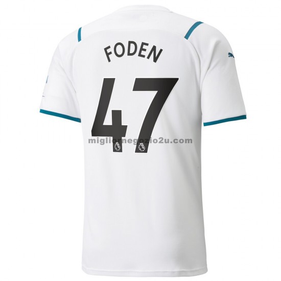 Maglia Manchester City Phil Foden 47 Trasferta Divisa 2021-2022 Manica Corta