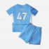 Maglia Manchester City Phil Foden 47 Bambino Casa Divisa 2021-2022 Manica Corta