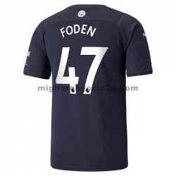 Maglia Manchester City Phil Foden 47 Terza Divisa 2021-2022 Manica Corta