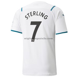 Maglia Manchester City Raheem Sterling 7 Trasferta Divisa 2021-2022 Manica Corta
