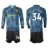 Maglia Manchester United Donny Van De Beek 34 Bambino Terza Divisa 2021-2022 Manica Lunga