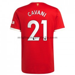 Maglia Manchester United Edinson Cavani 21 Casa Divisa 2021-2022 Manica Corta