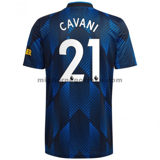 Maglia Manchester United Edinson Cavani 21 Terza Divisa 2021-2022 Manica Corta