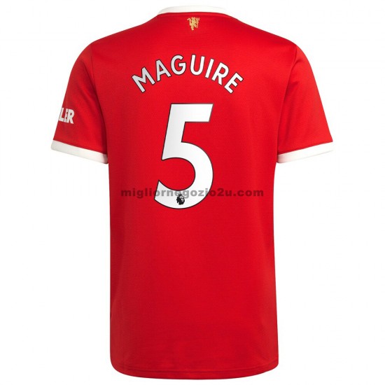 Maglia Manchester United Harry Maguire 5 Casa Divisa 2021-2022 Manica Corta