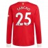 Maglia Manchester United Jadon Sancho 25 Casa Divisa 2021-2022 Manica Lunga
