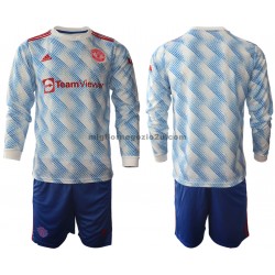 Maglia Manchester United Bambino Trasferta Divisa 2021-2022 Manica Lunga