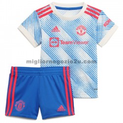 Maglia Manchester United Bambino Trasferta Divisa 2021-2022 Manica Corta