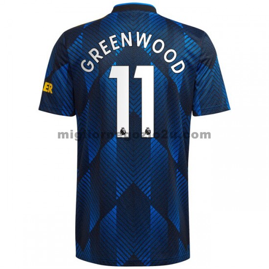 Maglia Manchester United Mason Greenwood 11 Terza Divisa 2021-2022 Manica Corta