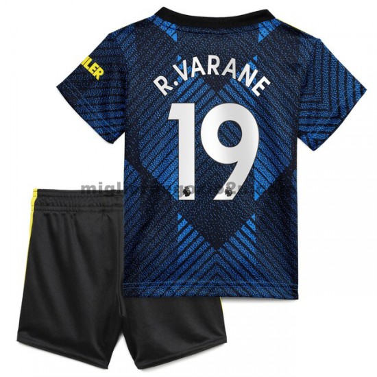 Maglia Manchester United Raphael Varane 19 Bambino Terza Divisa 2021-2022 Manica Corta