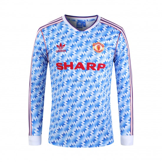 Maglia Manchester United Retro Casa Divisa 1992 Manica Lunga