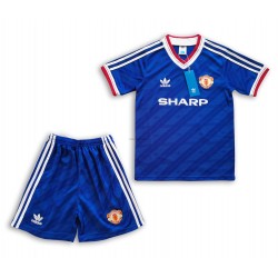 Maglia Manchester United Retro Bambino Trasferta Divisa 1986 Manica Corta