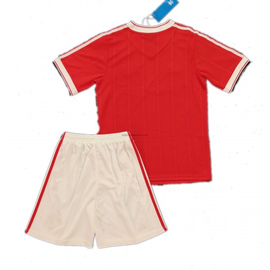 Maglia Manchester United Retro Bambino Casa Divisa 1984 Manica Corta