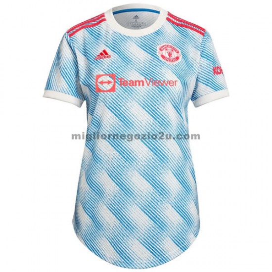 Maglia Manchester United Donna Trasferta Divisa 2021-2022 Manica Corta
