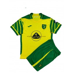 Maglia Norwich City Bambino Casa Divisa 2021-2022 Manica Corta