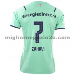 Maglia PSV Eindhoven Eran Zahavi 7 Terza Divisa 2021-2022 Manica Corta