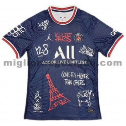 Maglia Paris Saint-Germain Graffiti Casa Divisa 2021-2022 Manica Corta