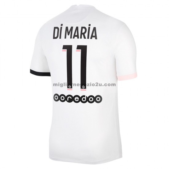 Maglia Paris Saint-Germain Di Maria 11 Trasferta Divisa 2021-2022 Manica Corta