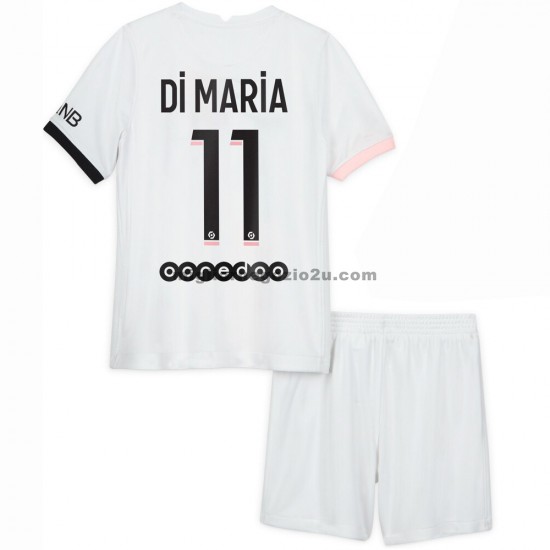 Maglia Paris Saint-Germain Di Maria 11 Bambino Trasferta Divisa 2021-2022 Manica Corta