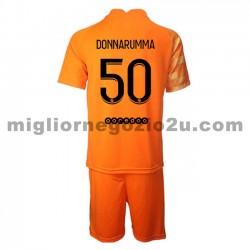 Maglia Paris Saint-Germain Portiere Gianluigi Donnarumma 50 Bambino Casa Divisa 2021-2022 Manica Corta