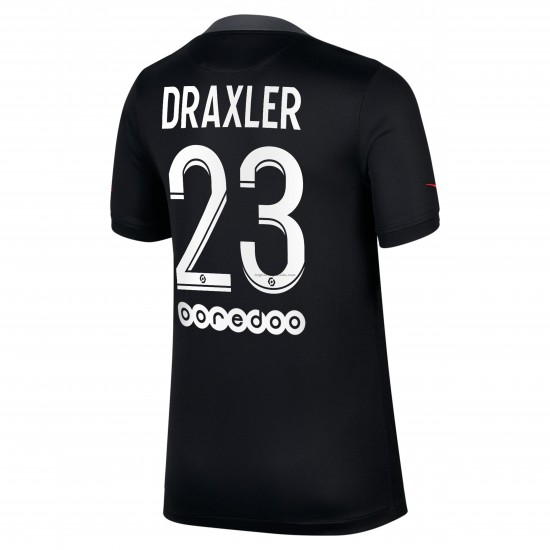 Maglia Paris Saint-Germain Julian Draxler 23 Terza Divisa 2021-2022 Manica Corta