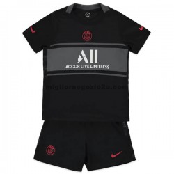 Maglia Paris Saint-Germain Bambino Terza Divisa 2021-2022 Manica Corta