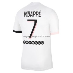 Maglia Paris Saint-Germain Kylian Mbappé 7 Trasferta Divisa 2021-2022 Manica Corta