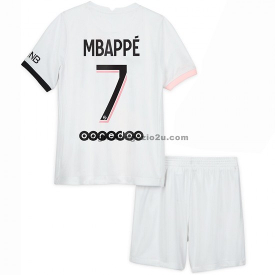 Maglia Paris Saint-Germain Kylian Mbappé 7 Bambino Trasferta Divisa 2021-2022 Manica Corta