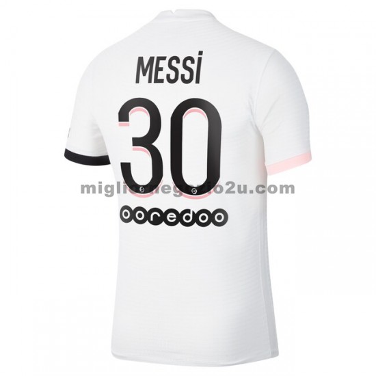 Maglia Paris Saint-Germain Lionel Messi 30 Trasferta Divisa 2021-2022 Manica Corta