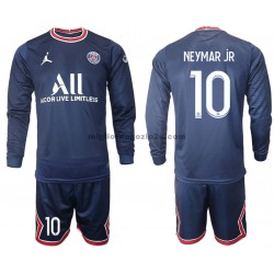 Maglia Paris Saint-Germain Neymar JR 10 Bambino Casa Divisa 2021-2022 Manica Lunga