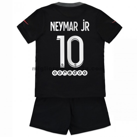 Maglia Paris Saint-Germain Neymar JR 10 Bambino Terza Divisa 2021-2022 Manica Corta