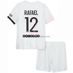 Maglia Paris Saint-Germain Rafinha 12 Bambino Trasferta Divisa 2021-2022 Manica Corta