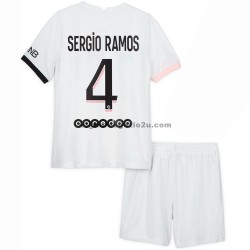 Maglia Paris Saint-Germain Sergio Ramos 4 Bambino Trasferta Divisa 2021-2022 Manica Corta
