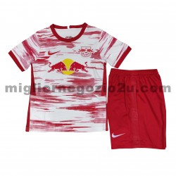 Maglia RB Leipzig Bambino Casa Divisa 2021-2022 Manica Corta