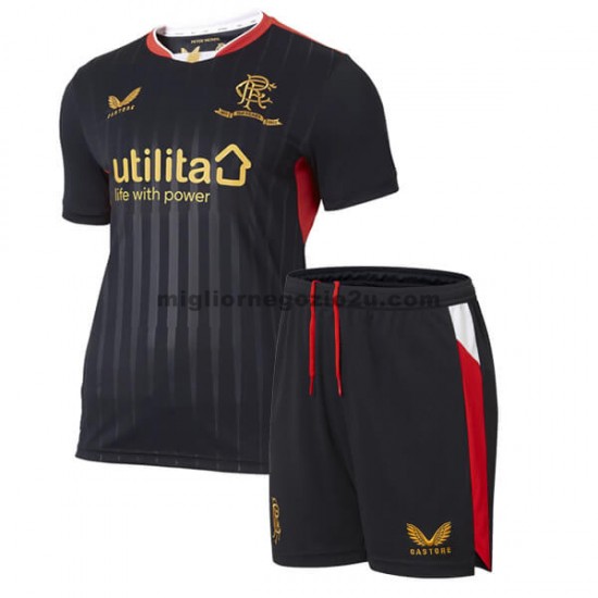 Maglia Rangers Bambino Trasferta Divisa 2021-2022 Manica Corta