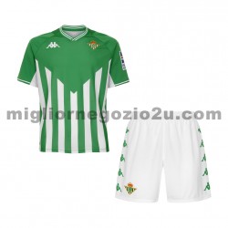 Maglia Real Betis Bambino Casa Divisa 2021-2022 Manica Corta