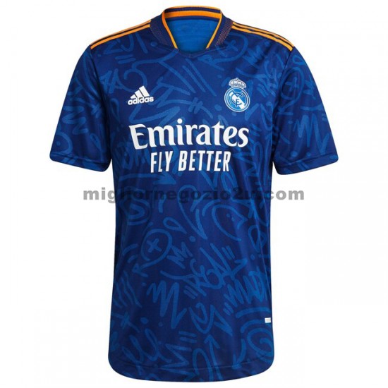 Maglia Real Madrid Trasferta Divisa 2021-2022 Manica Corta