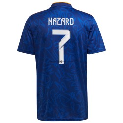 Maglia Real Madrid Eden Hazard 7 Trasferta Divisa 2021-2022 Manica Corta