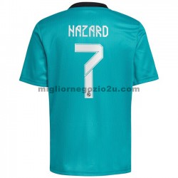 Maglia Real Madrid Eden Hazard 7 Terza Divisa 2021-2022 Manica Corta