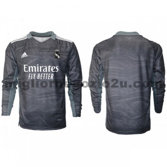 Maglia Real Madrid Portiere Casa Divisa 2021-2022 Manica Lunga