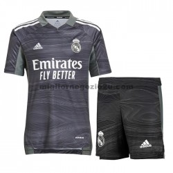 Maglia Real Madrid Portiere Bambino Casa Divisa 2021-2022 Manica Corta