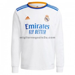 Maglia Real Madrid Casa Divisa 2021-2022 Manica Lunga