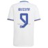 Maglia Real Madrid Karim Benzema 9 Casa Divisa 2021-2022 Manica Corta