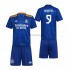 Maglia Real Madrid Karim Benzema 9 Bambino Trasferta Divisa 2021-2022 Manica Corta