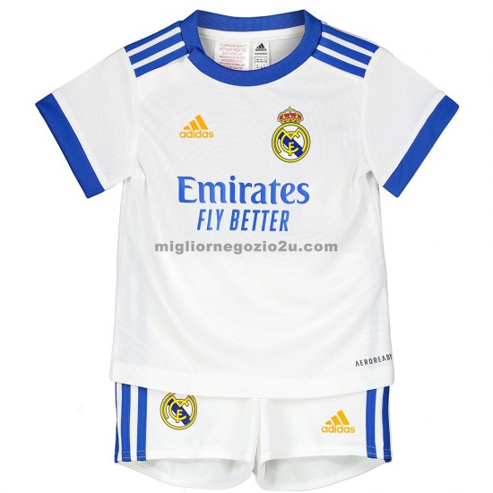 Maglia Real Madrid Bambino Casa Divisa 2021-2022 Manica Corta