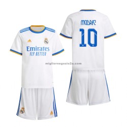 Maglia Real Madrid Luka Modrić 10 Bambino Casa Divisa 2021-2022 Manica Corta